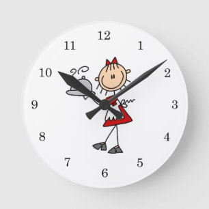 Reloj Redondo Mediano La cena está servida