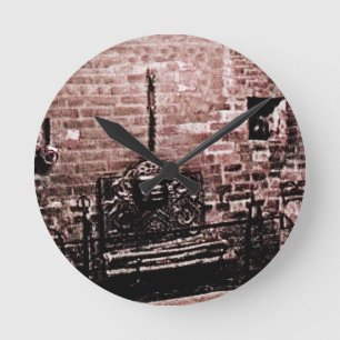 Reloj Redondo Mediano La chimenea de Stratford-upon-Avon Shakespeare jGi