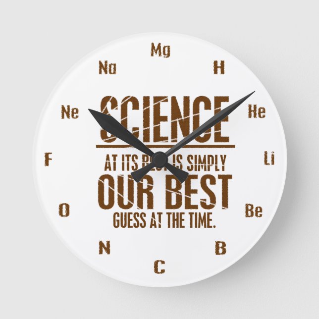 Reloj Redondo Mediano La ciencia en su mejor momento (Anverso)