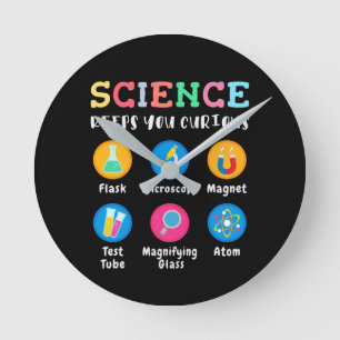 Reloj Redondo Mediano La ciencia te mantiene curioso