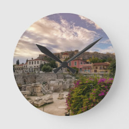 Reloj Redondo Mediano La Colorida Atenas