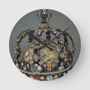 Reloj Redondo Mediano La corona de Louis XV, 1722 (plata dorada, replac