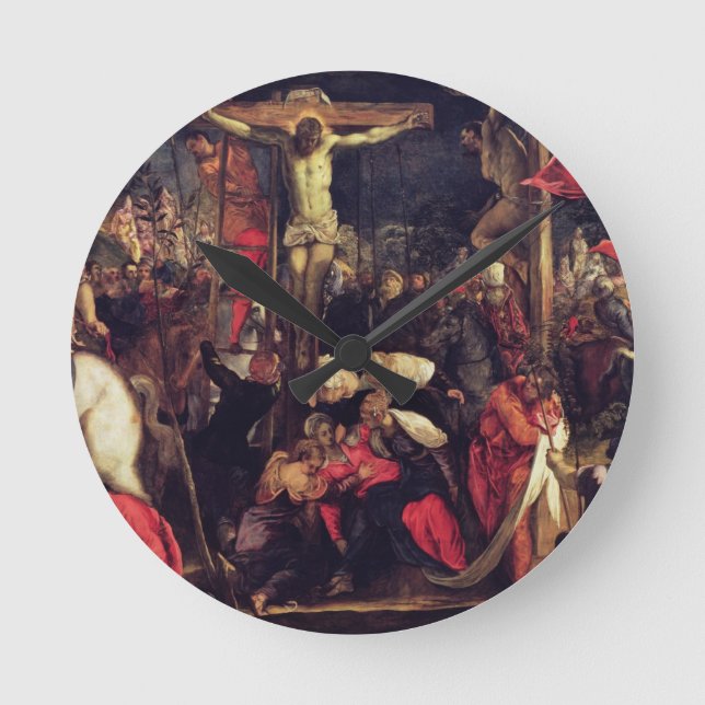 Reloj Redondo Mediano La crucifixión 2 (Anverso)