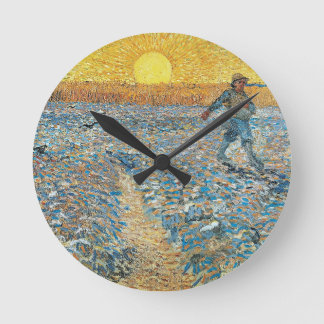 Reloj Redondo Mediano La ducha del pintor holandés Vincent van Gogh