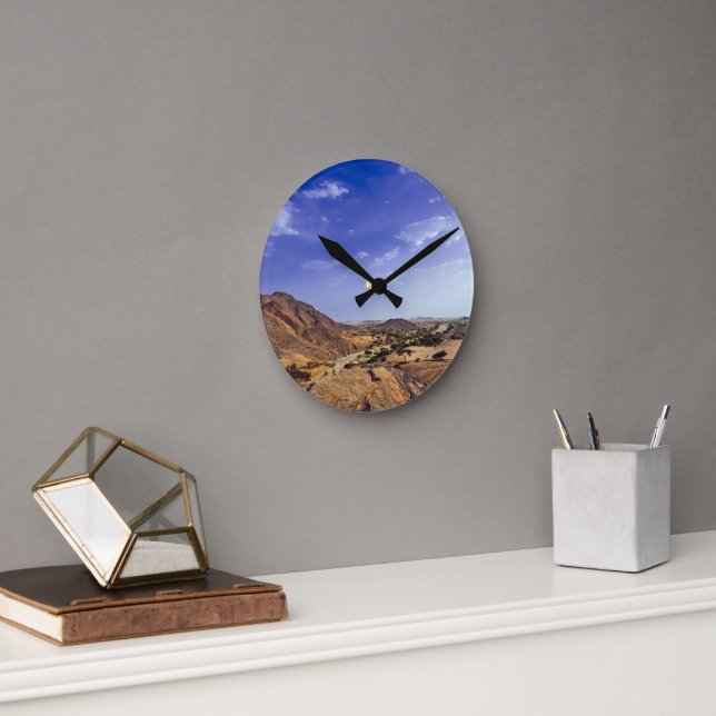 Reloj Redondo Mediano La encantadora belleza de la naturaleza desértica  (Oficina)