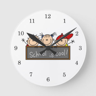 Reloj Redondo Mediano La escuela es Guay