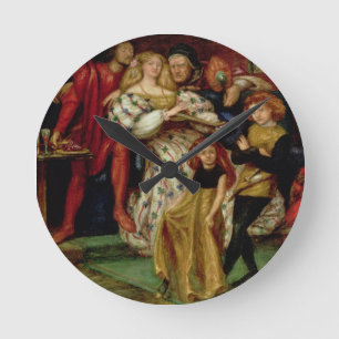 Reloj Redondo Mediano La familia Borgia, 1863