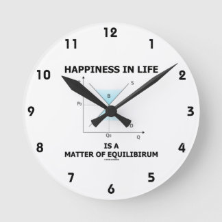 Reloj Redondo Mediano La Felicidad En La Vida Es Una Cuestión De Equilib
