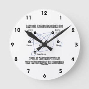 Reloj Redondo Mediano La física de partícula no es nada sino una piscina