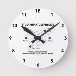 Reloj Redondo Mediano La física de Quantum del estudio usted puede hacer