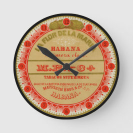 Reloj Redondo Mediano La Flor de la Maria (con números)
