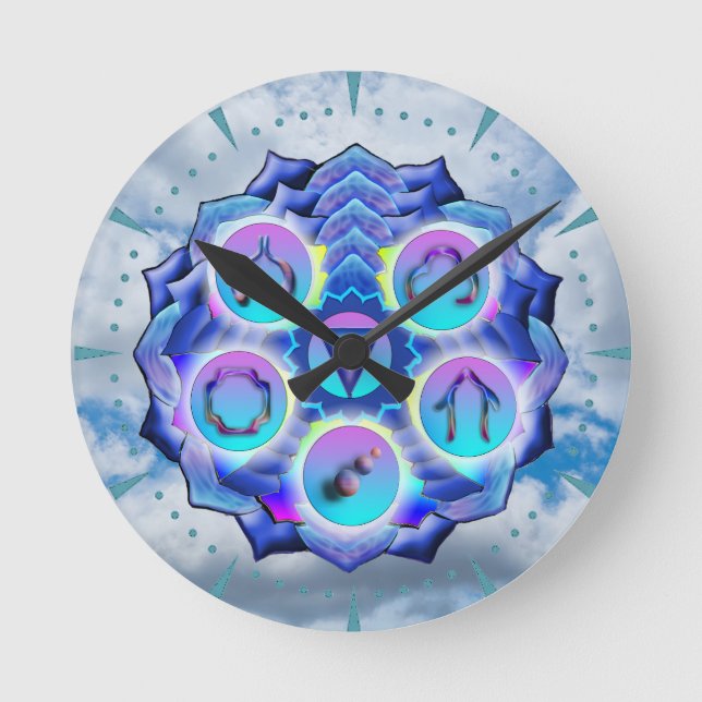 Reloj Redondo Mediano La garganta de la garganta (Anverso)