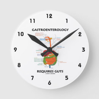 Reloj Redondo Mediano La Gastroenterología Requiere Gotas (Sistema Diges