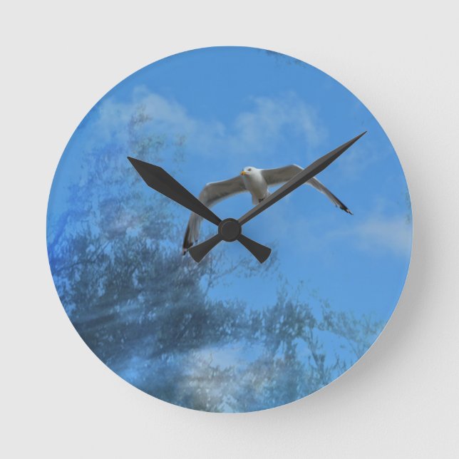 Reloj Redondo Mediano La gaviota (Anverso)