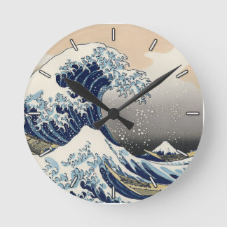Reloj Redondo Mediano La gran ola de Kanagawa