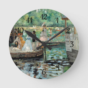 Reloj Redondo Mediano La Grenouillère Auguste Renoir