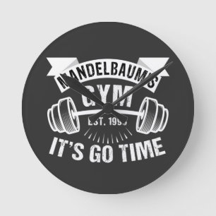Reloj Redondo Mediano La hora de Mandelbaum's Gym ha llegado