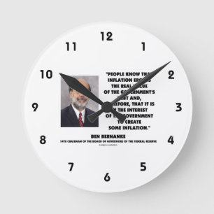 Reloj Redondo Mediano La inflación de Ben Bernanke eclipsa la deuda públ