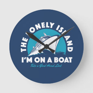 Reloj Redondo Mediano La isla sola - tome una mirada