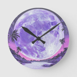 Reloj Redondo Mediano "la luna imposible"-