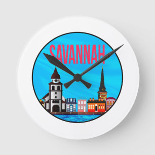Reloj Redondo Mediano La mentalidad de Savannah Georgia