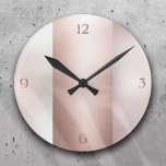 Reloj Redondo Mediano La moderna manzana de oro de la moda Pearl Girly<br><div class="desc">Moderno Bloque De Oro Subió Trendy Relojes De Perla.</div>
