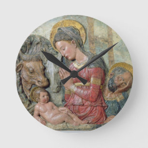 Reloj Redondo Mediano La natividad, c.1460 (terracota pintada)