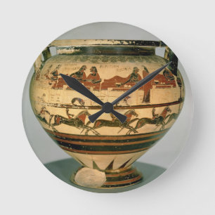 Reloj Redondo Mediano La negro-figura temprana columna-krater del