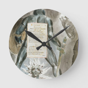 Reloj Redondo Mediano "La pendiente de Odin", diseña 81 "de los poemas