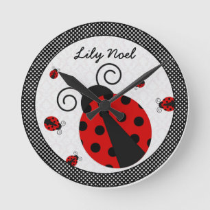 Reloj Redondo Mediano La Pequeña Dama Ladybug Med. Clock-Great para vive
