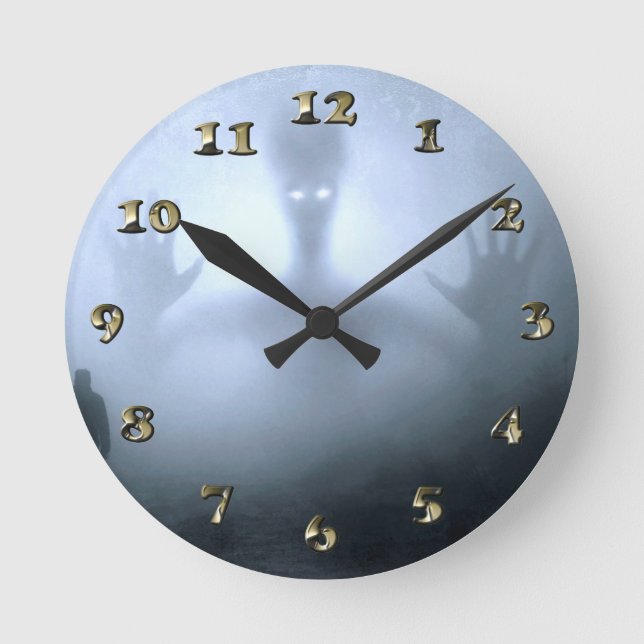 Reloj Redondo Mediano La pesadilla de Halloween (Anverso)