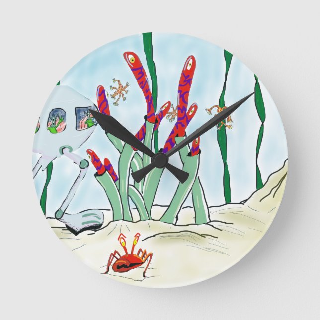 Reloj Redondo Mediano La pesadilla del óptico (Anverso)