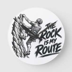 Reloj Redondo Mediano La Roca Es Mi Ruta – Aventura de Escalada en Roca