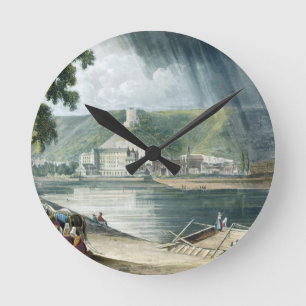 Reloj Redondo Mediano La Roche, de "opiniónes sobre el Sena", grabado