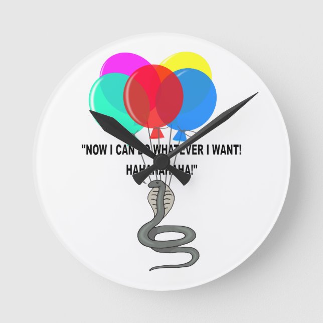 Reloj Redondo Mediano La serpiente voladora (Anverso)