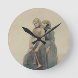 Reloj Redondo Mediano La sirena de niebla, 1883 (w/c)