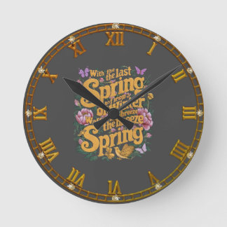 Reloj Redondo Mediano La sonrisa de la primavera