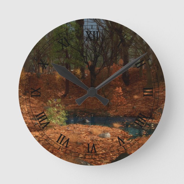 Reloj Redondo Mediano La tarde del año (Anverso)