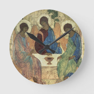 Reloj Redondo Mediano La trinidad santa, 1420s (tempera en el panel)