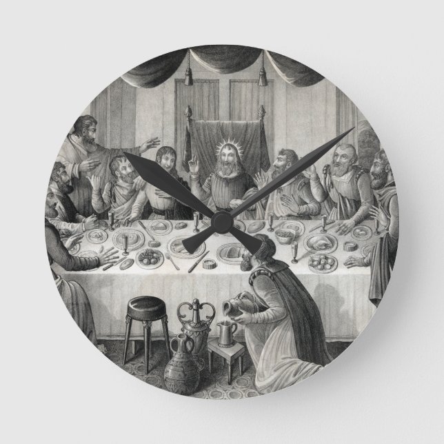 Reloj Redondo Mediano La última cena (Anverso)