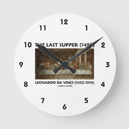 Reloj Redondo Mediano La última cena (1498) de Leonardo da Vinci