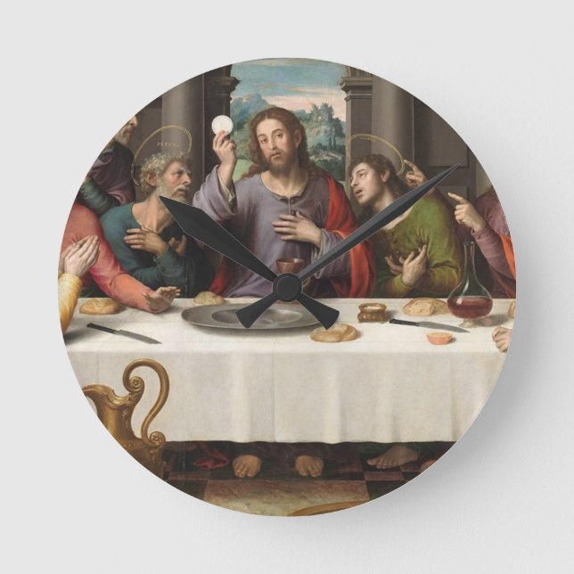 Reloj Redondo Mediano La última cena de Vicente Juan Masip (Anverso)