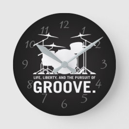 Reloj Redondo Mediano La vida, la libertad y la persecución de Groove Dr
