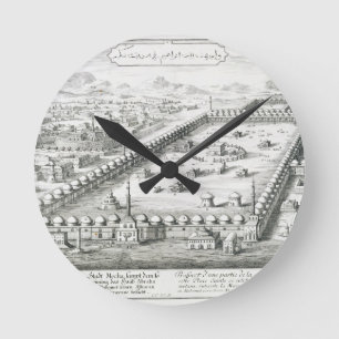 Reloj Redondo Mediano La vista de La Meca, del 'einer de Entwurf