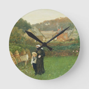 Reloj Redondo Mediano La viuda, 1895 (aceite en lona)