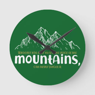 Reloj Redondo Mediano La Voz de las Montañas