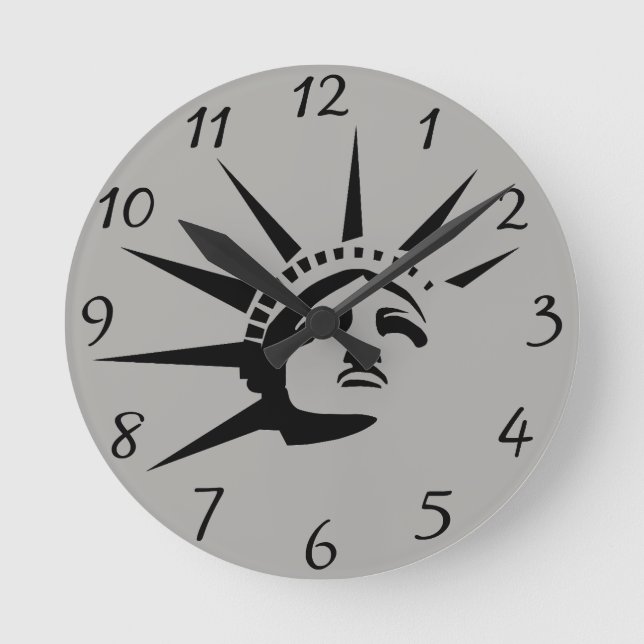 Reloj Redondo Mediano Lady Liberty (Anverso)