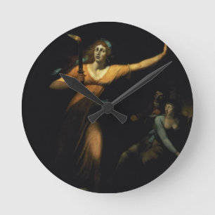 Reloj Redondo Mediano Lady Macbeth Sleepwalking, 1783 (oil on canvas)