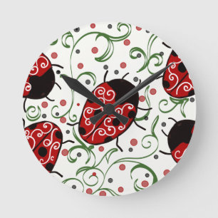 Reloj Redondo Mediano Ladybug