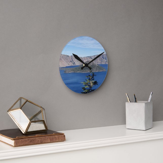 Reloj Redondo Mediano Lago Crater (Oficina)